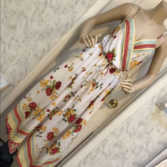 FLORAL PRINT MAXI BOHO DRESS - Picture 5 of 10